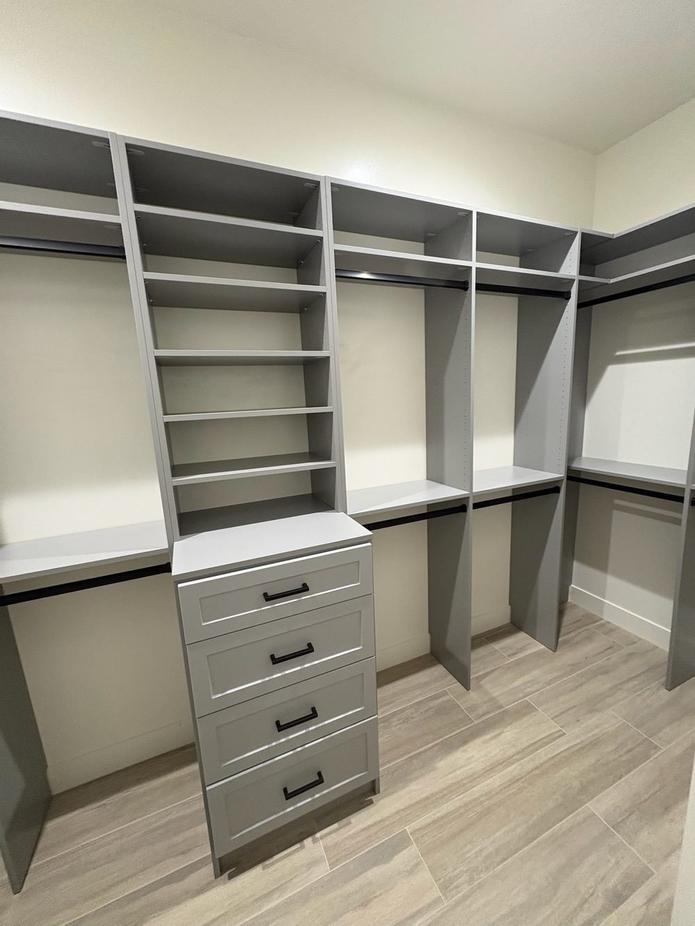 Custom closet install in a Mesa home