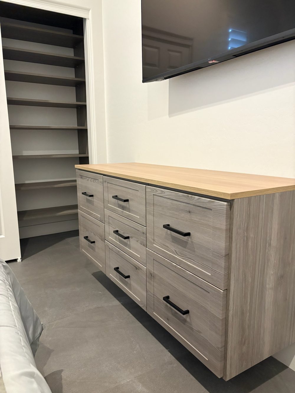 Custom closet install in a Mesa home