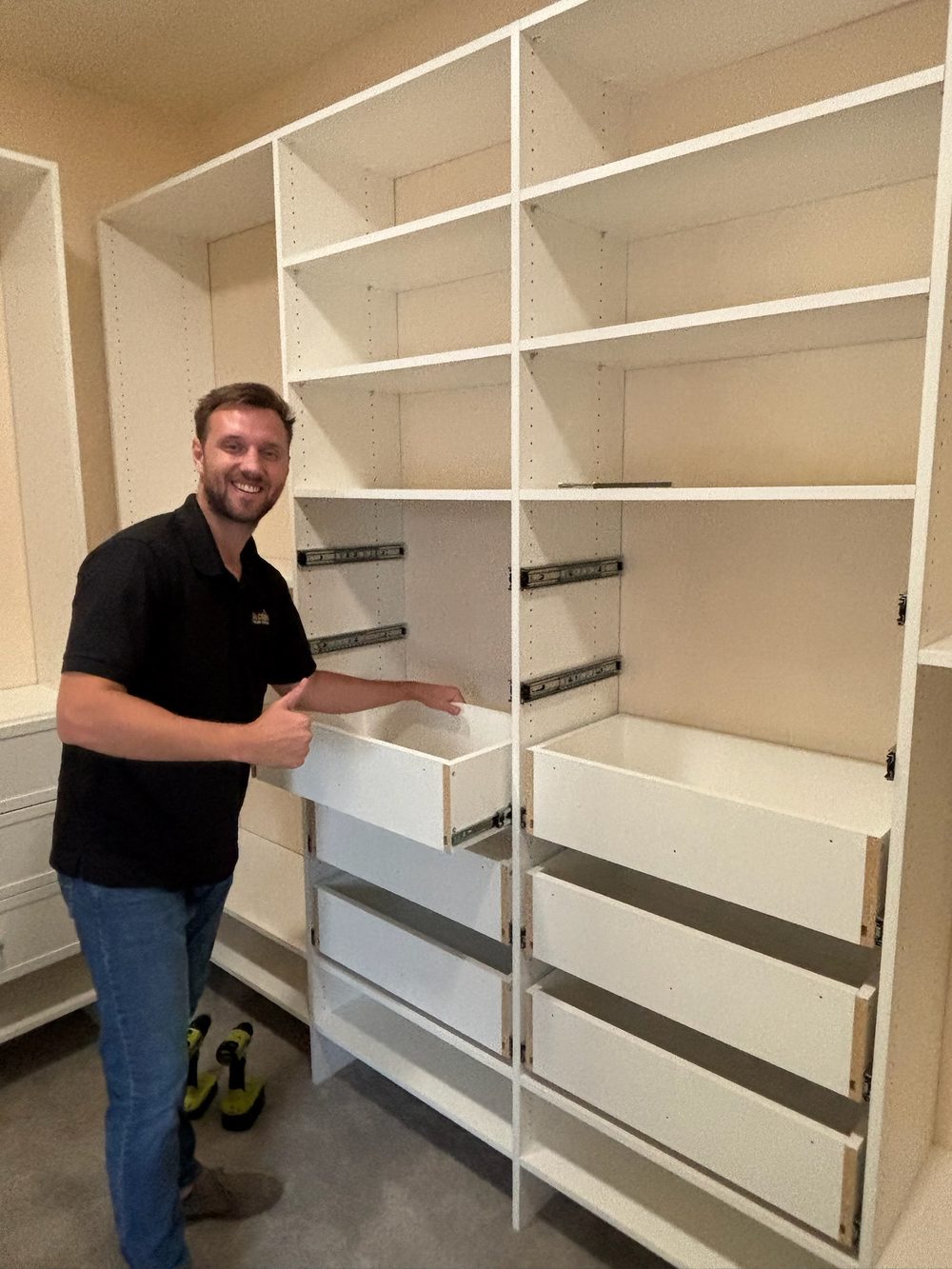 Professional Installation — Up Closets of Mesa process