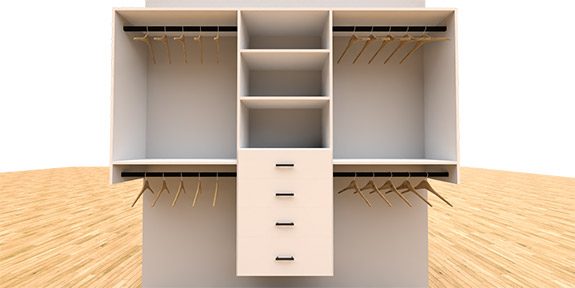 Level 1 Essential — example closet design