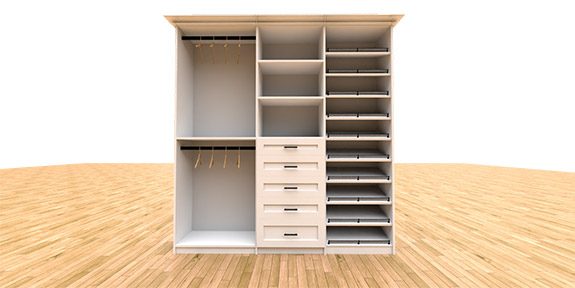 Level 2 Deluxe — example closet design